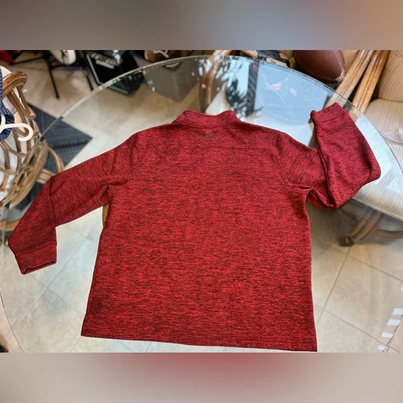💥UNDER ARMOUR💥- Quarter Zip - Red Hoodie - Size L Mens - Picture 9 of 9